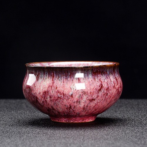 3.15" Kiln Change Creative Porcelain Tea Cup Chinese TianMu Glaze Cup for Pu'er - Picture 8 of 22