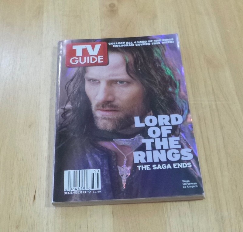 TV GUIDE Dec 13-19 2003  1 of 4 Lord of the Rings Covers Charlotte NC  Metro