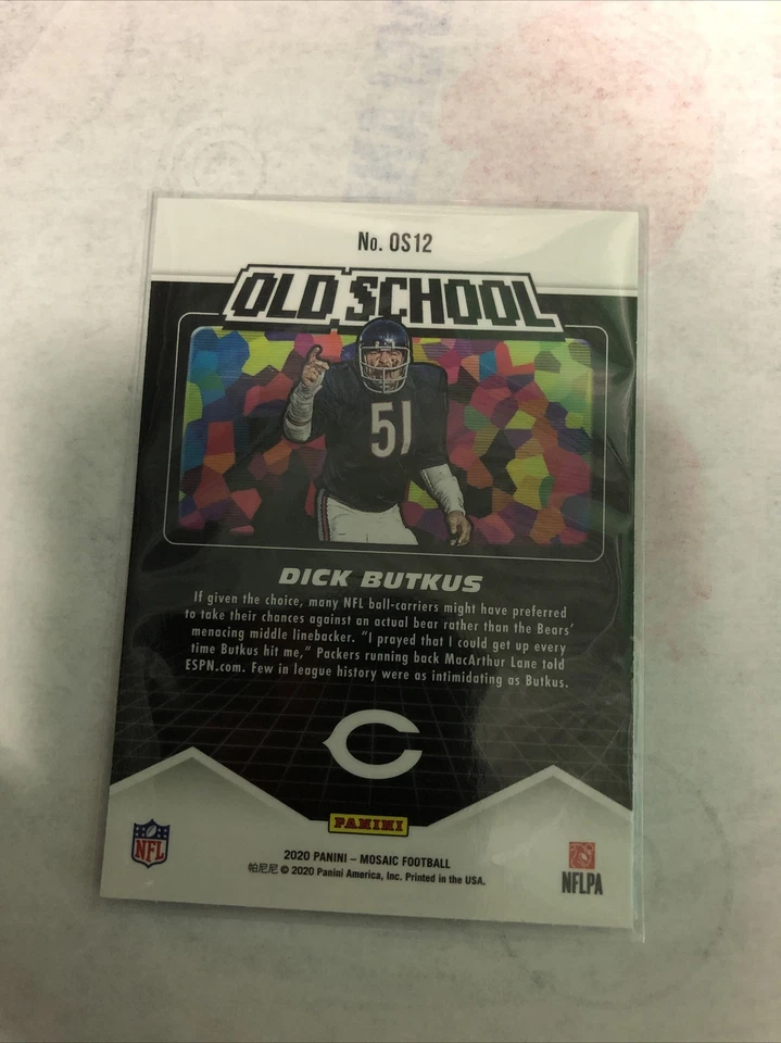 2020 Mosaic - OLD SCHOOL - Dick Butkus - Chicago Bears OS12 - Image 2 of 2