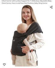 Baby Carrier Newborn to Toddler - Baby Ergonomic and Cozy Infant Carrier with...