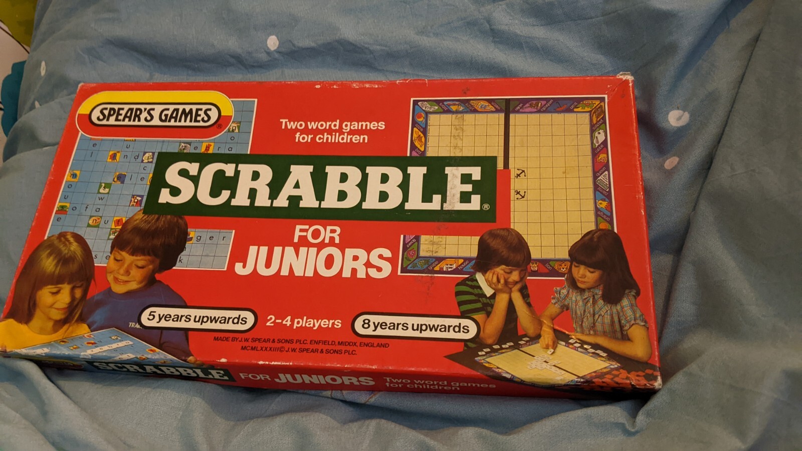 Scrabble Junior Board Game 1983 Vintage  Complete
