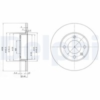 2X Delphi BG2117 Bremsscheibe FüR Audi Seat VW