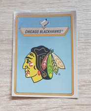 Panini NHL 1990 1991 Chicago Blackhawks 195 Foil Sticker Ice Hockey Hockey Topps