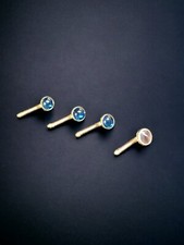 Swank 5/16" Round MOP Vintage Formal Shirt Studs set tuxedo groom prom b17