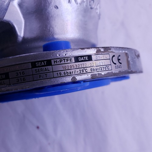 KITZ 2" 150SCTDZM-FS SS 2" Ball Valve 285 psi @ 100 Degrees Class 150 - Picture 6 of 10
