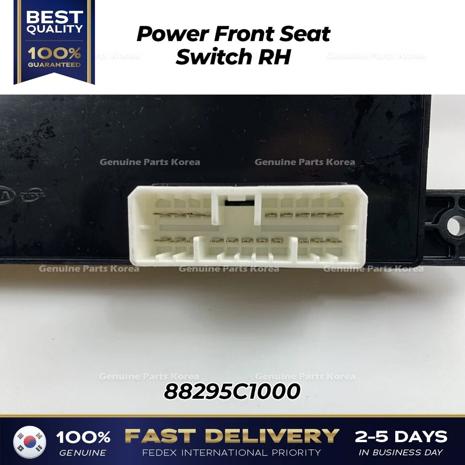 ⭐Genuino⭐ Interruptor de asiento delantero eléctrico derecho 88295C1000 para Hyundai Sonata Kia Sedona Foto 4 de 4