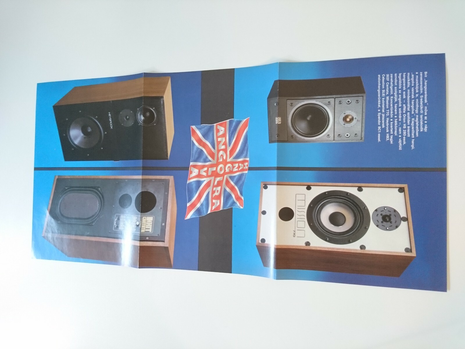 KEF Cantata, Mission 770, Heybrook HB3, Celestion SL6 Speakers Poster