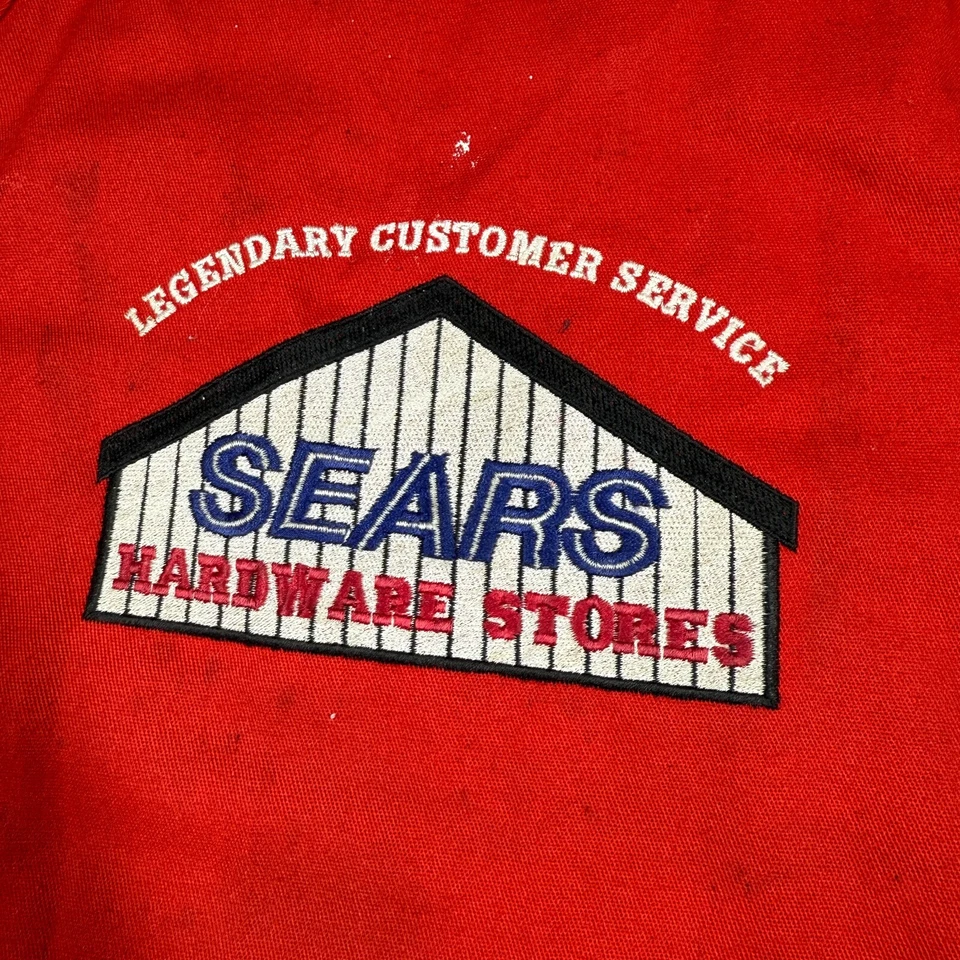Vintage Sears Hardware Stores Employee Apron Embroidered Costume Prop - Image 2 of 4