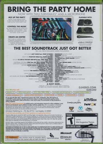 DJ Hero 2 (Microsoft Xbox 360, 2010) *NEW* - Picture 3 of 3