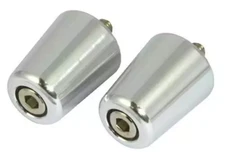 Open Box BikeTek Polished Aluminum Handlebar End Weights for Kawasaki