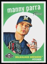 2008 Topps Heritage High Number Manny Parra #634