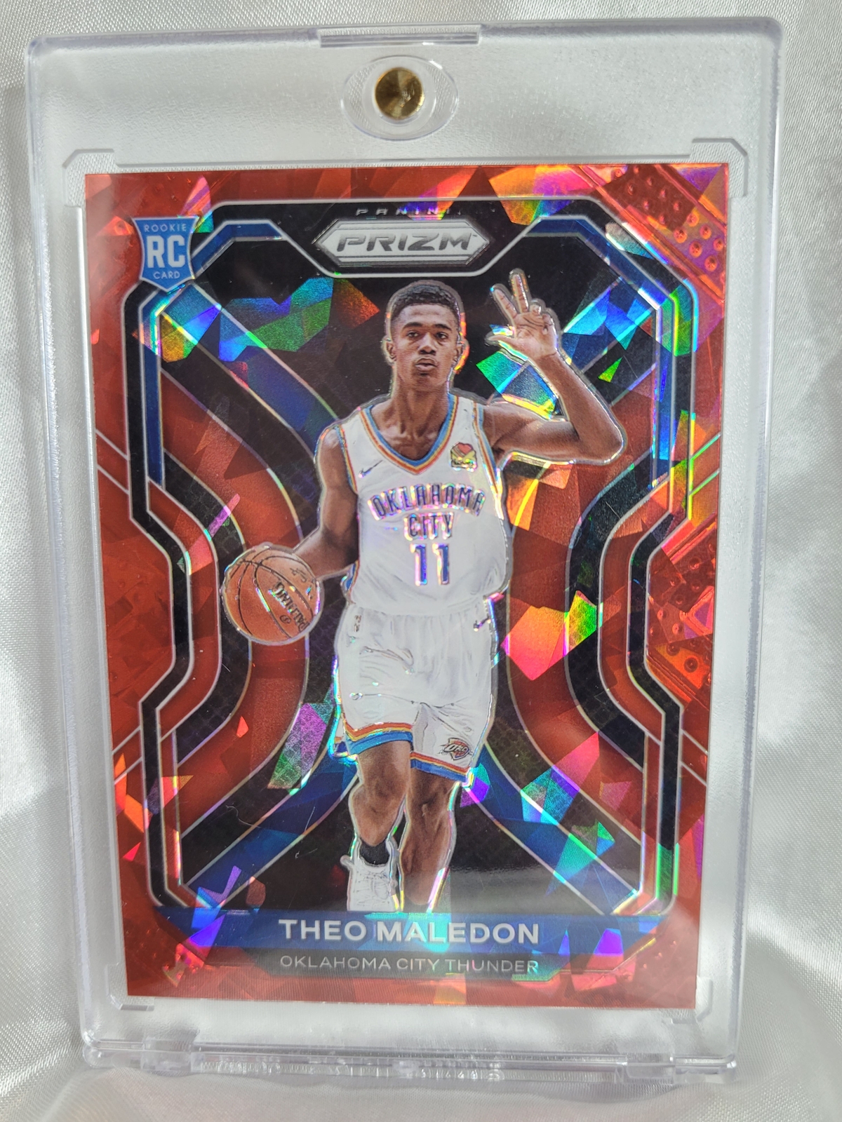 2020 Panini Prizm Theo Maledon Red Ice Prizm Rookie 289