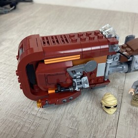 LEGO Star Wars Rey's Speeder #75099 100% complete with 2 minifigures