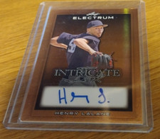 2024 Leaf Electrum Henry Lalane Intricate Ink /49 Auto Bronze Yankees FREE S&H