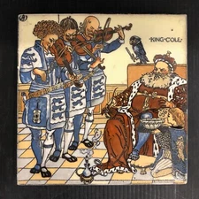AET Antique Tile Trivet-W. Crane "King Cole" made for 1926 Pittsburg Field Day