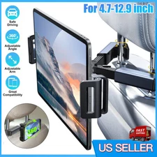 360° Car Back Seat Headrest Mount Tablet Holder for iPad Phone Samsung 4.7-12.9"