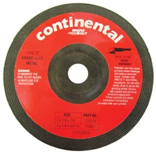 Continental 7 Inch Grinding Wheel Without Hub 10-Pack - Closeout Special!