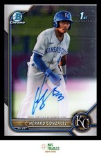 2022 Bowman Chrome Herard Gonzalez #CPA-HG Auto Kansas City Royals