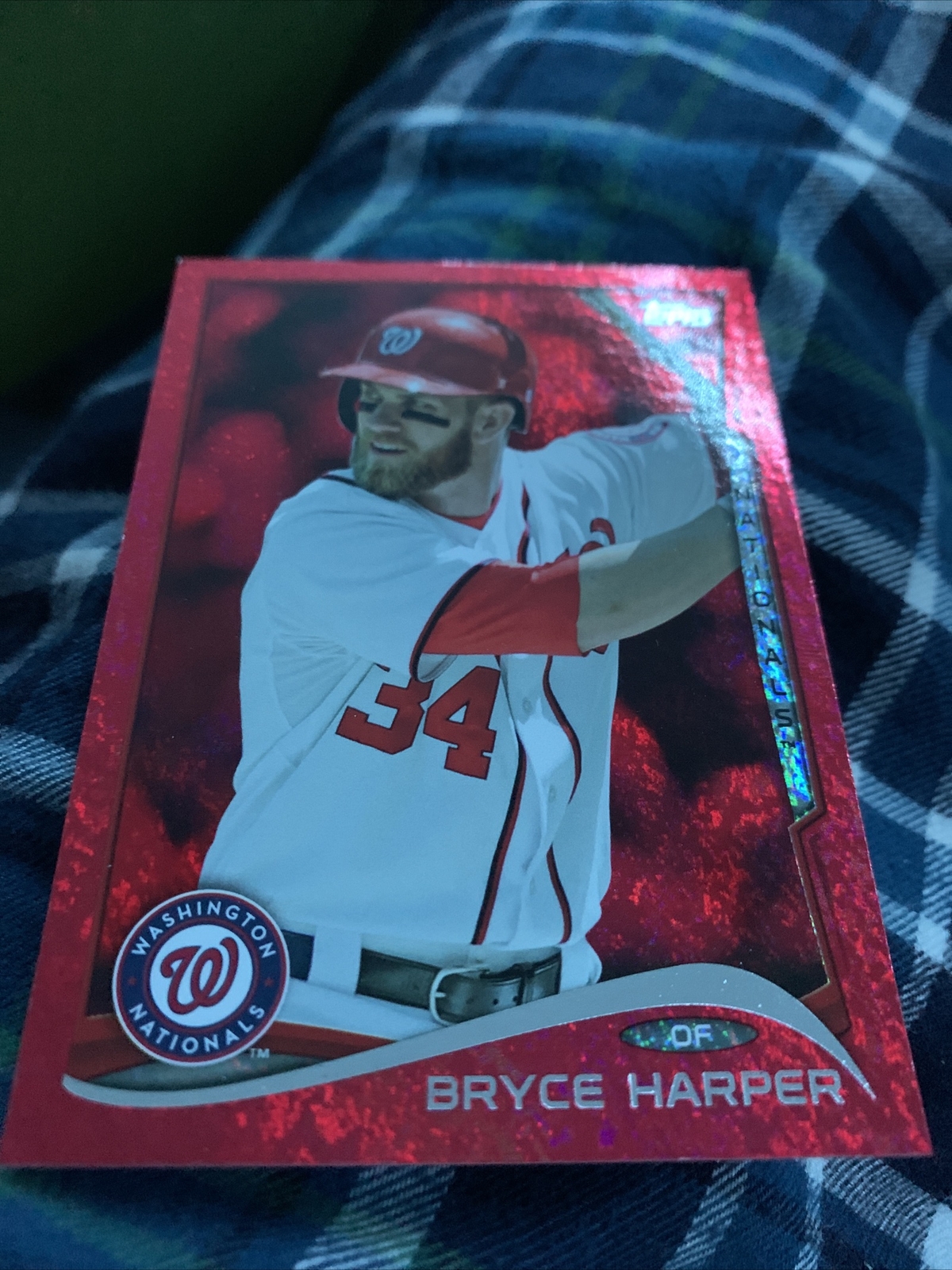 2014 BRYCE HARPER TOPPS RED HOT FOIL #100