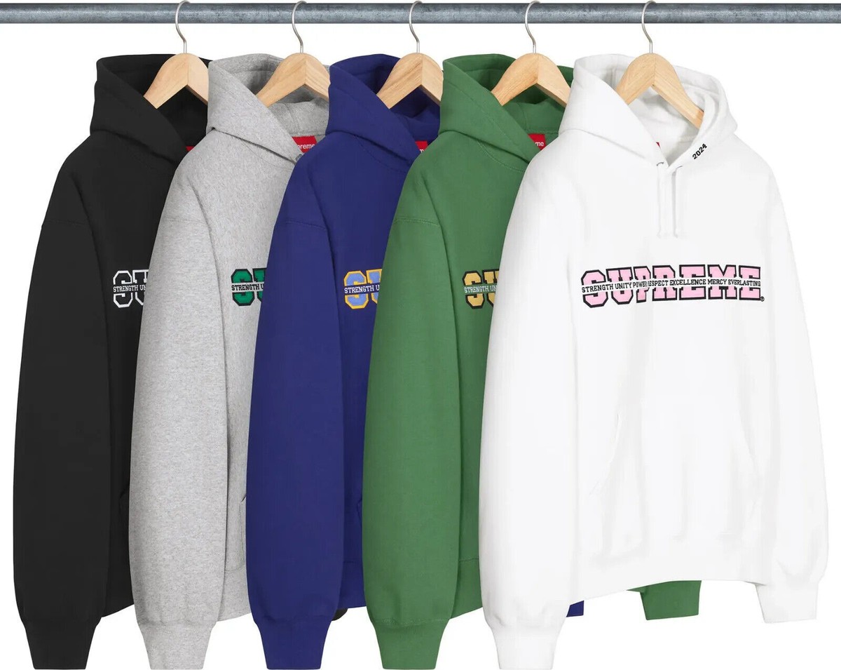 Supreme Collegiate Acronym Hooded Sweatshirt 5colors FW24 | eBay