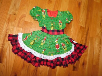 green christmas toddler dress Mistletoe Satin Toddler Dress 6