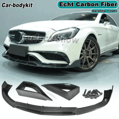 Carbon Spoilerlippe Ansatz Mit Lufteinlässe für Mercedes W218 CLS63  2015-17