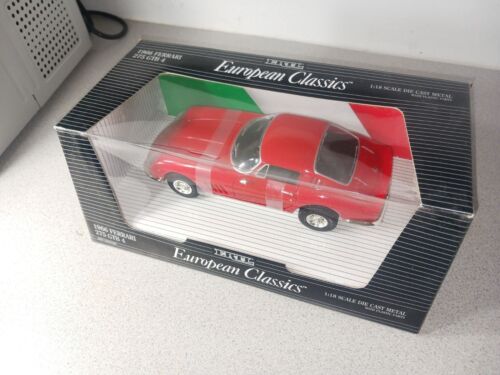 ERTL European Classics 1:18 1966 FERRARI 275 GTB 4 Diecast Model 7483 RED Boxed - Picture 2 of 6