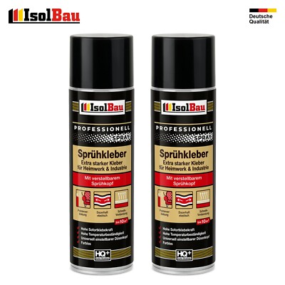 Sprühkleber 2 x 500ml Industriekleber Kontaktkleber Extra Stark Alleskleber