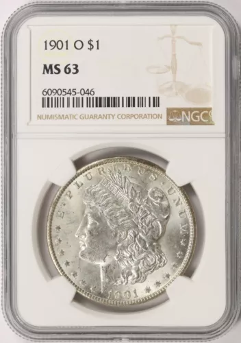 1901-O $1 Morgan Silver Dollar NGC MS63