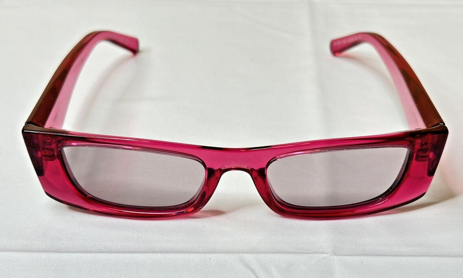 Occhiali da sole unisex Saint Laurent SL 553 003 rosa viola stretti con custodia originale