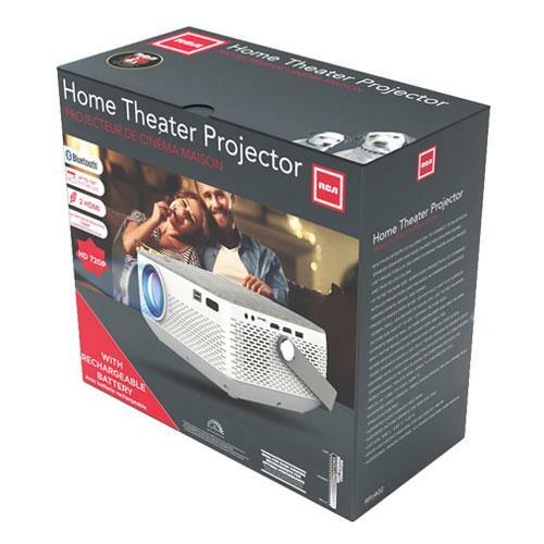 RCA 720p Bluetooth Built-in Battery Home Theater Projector (RPJ402) - NEW™ - Picture 3 of 8