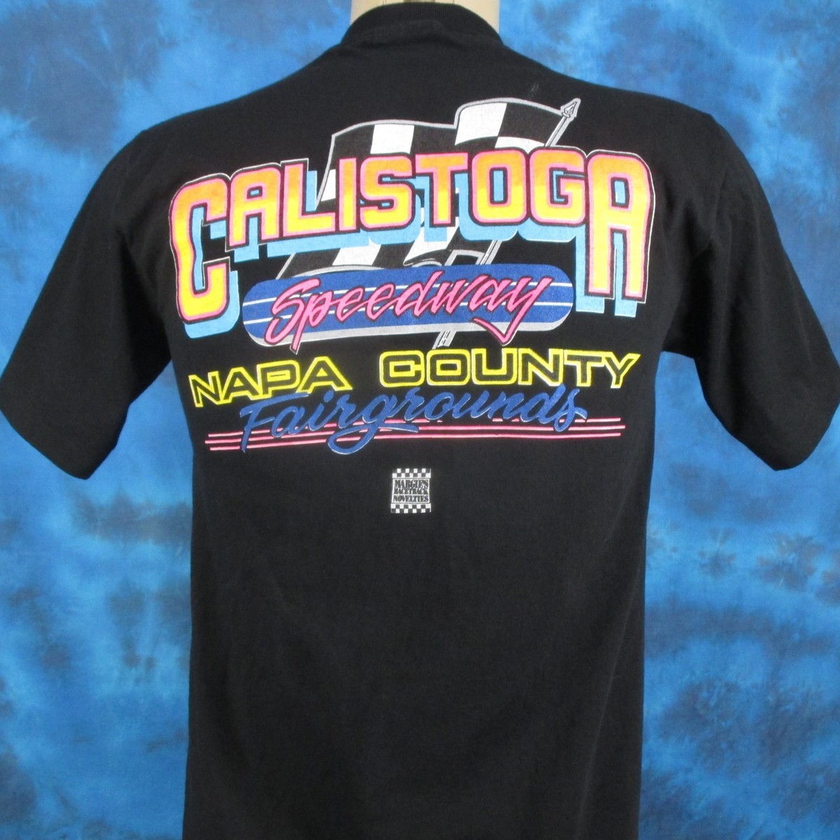 vtg 90s CALISTOGA SPRINT CAR RACING T-Shirt SMALL single stitch