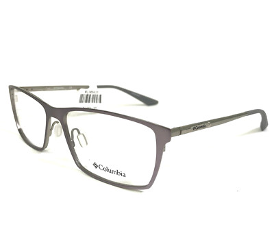 Columbia Eyeglasses Frames C3020 073 Matte Satin Silver Gray Square 56-15-140