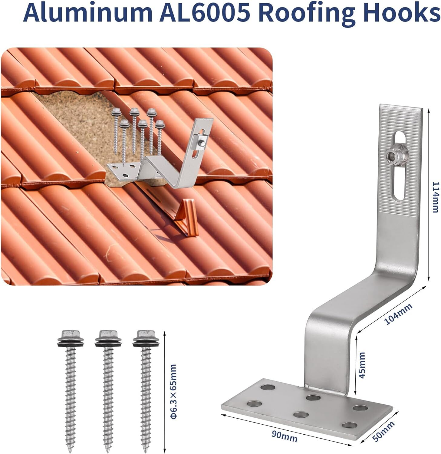 Solar Dachhalterung Für Ziegeldach - Inkl. Aluprofil, Höhenverstellbar - Montageset