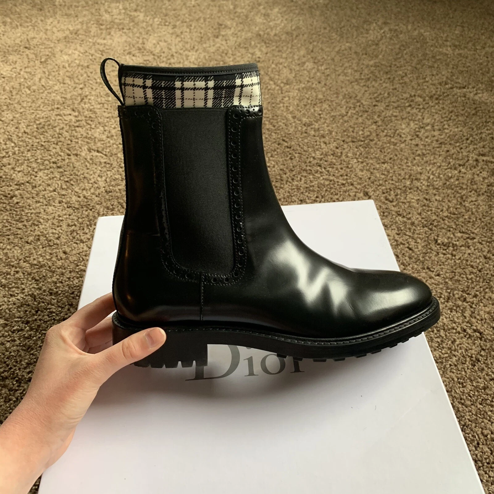 Bottes basses Christian Dior D Order veau et tarte taille 39