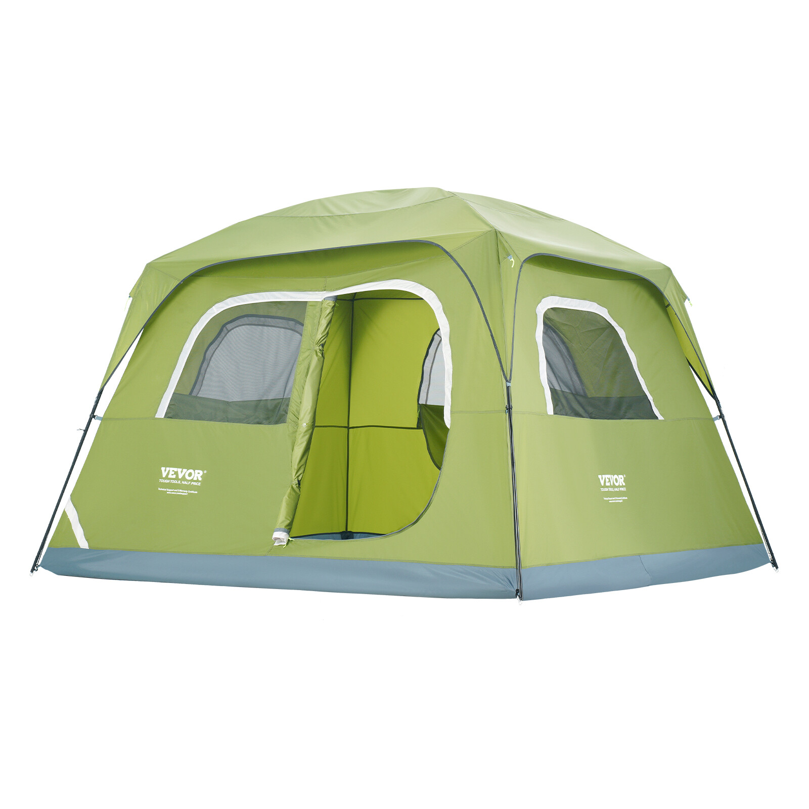 VEVOR Tente de Camping Randonnée Étanche Légère pour 6 Personnes 305x275x200 cm