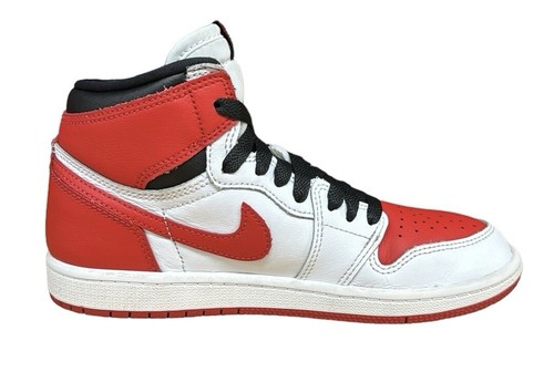 Nike Air Jordan 1 Retro High OG PS 'Heritage' Rosso Bianco AQ2664-161 Taglia 3Y Wms 5 - Foto 10 di 14