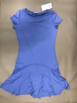 Oodji Ultra Women's Jersey Flounce Dress Blue UK 12 (120523tji)