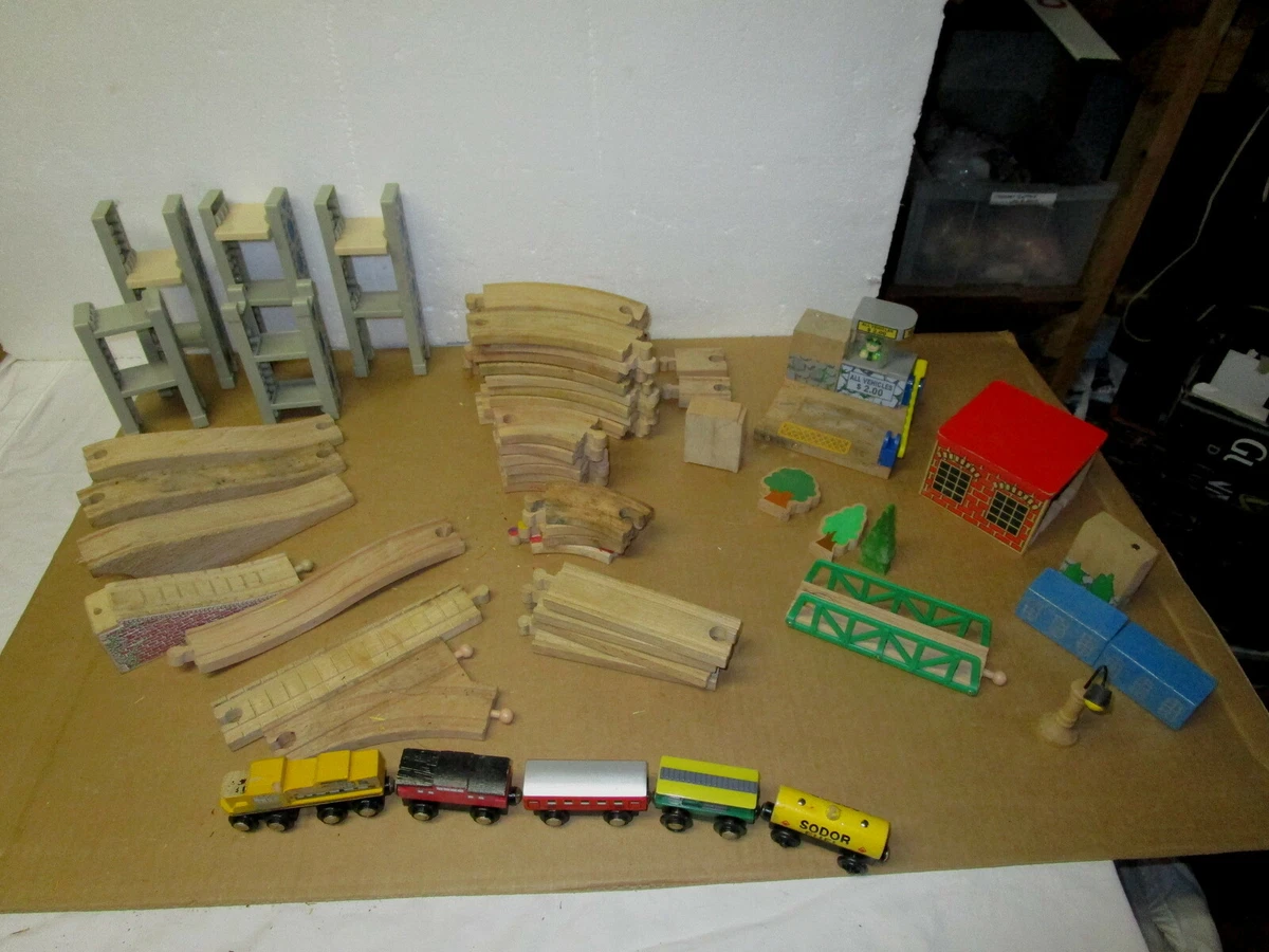 Ebay wooden cheap train set