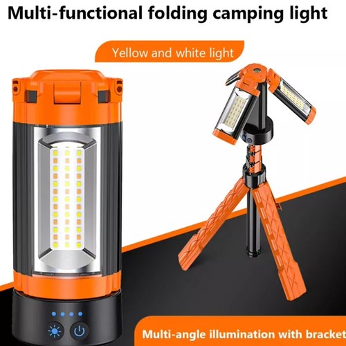LED Camping Work Light Rechargeable With Tripod Stand 3 Light Modes USB Powered - Picture 18 of 20