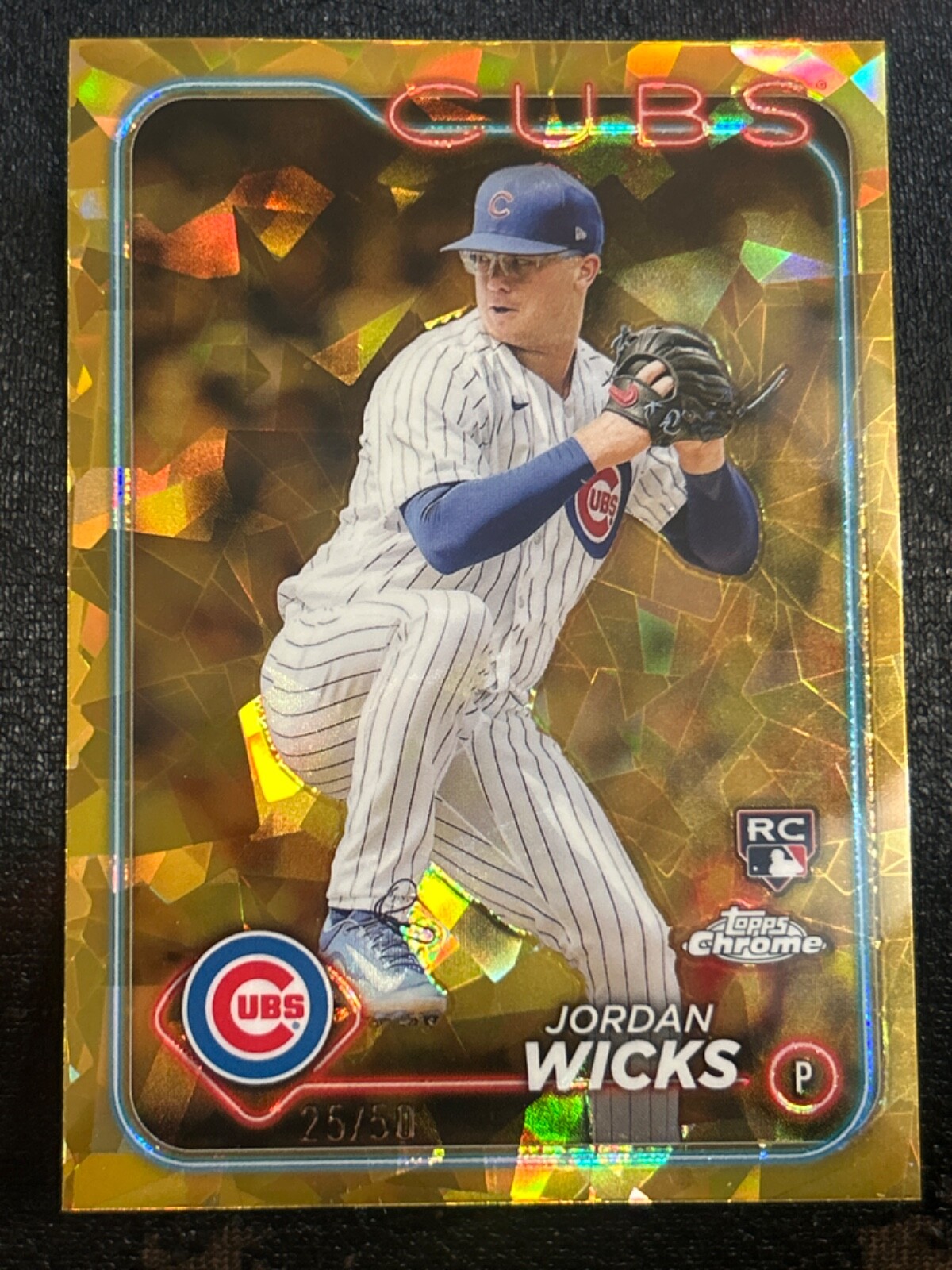 2024 Topps Chrome Sapphire Jordan Wicks Gold RC #25/50 #613