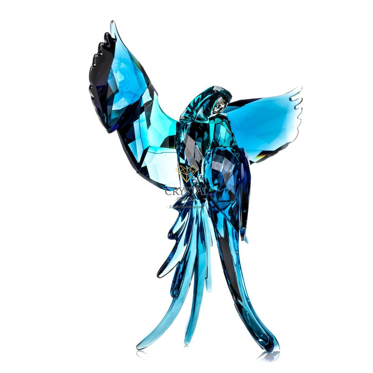 Swarovski Figurine Crystal Paradise Large Blue Parrots 5136775 eBay