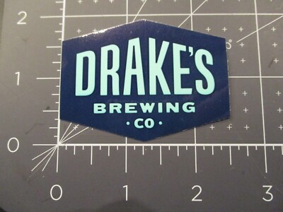 DRAKES BREWING california denogginizer blue STICKER craft beer brewery