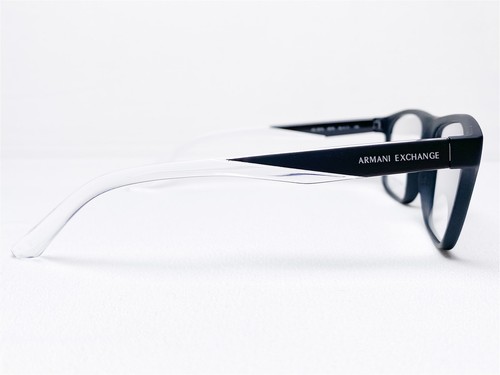 NEW Armani Exchange AX3073 8078 Mens Black Rectangle Eyeglasses Frames 55/17~145 - Picture 3 of 6