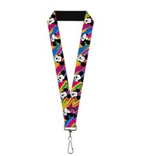 Mickey Mouse Rainbow Lanyard Green