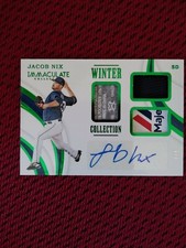 2019 Immaculate JACOB NIX Winter Collection Auto triple relic  # 2/5