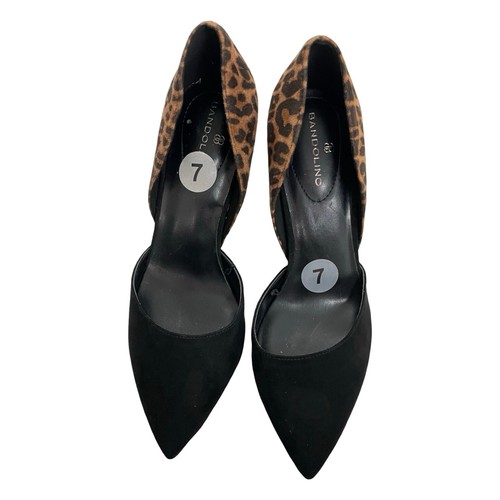 BANDOLINO Shoes Heels Leopard Print Suede Look Leopard Print Low Sides Size 7 M - Picture 4 of 4