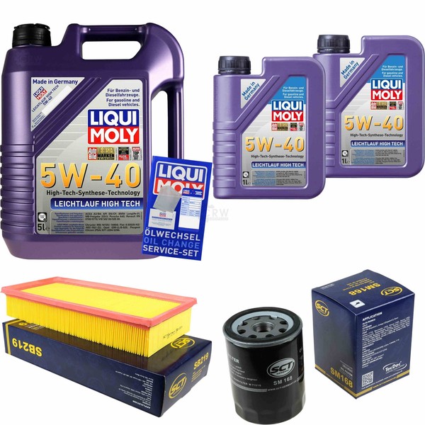 Inspektionskit Filter Liqui Moly ÖL 7L 5W-40 FüR Peugeot 807 E 2.2 Hdi 2.0 406-image