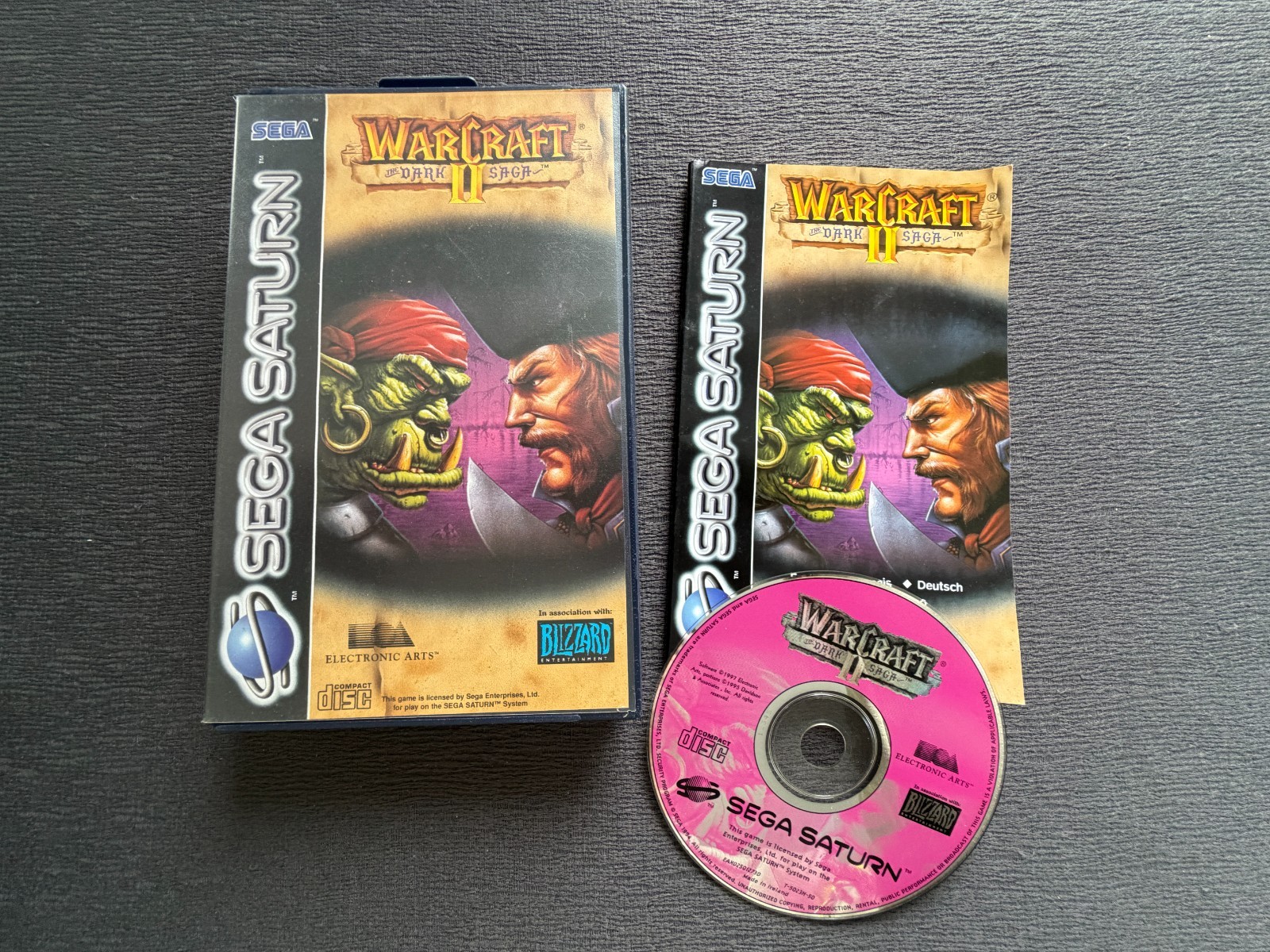 SEGA Saturn Warcraft II 2 The Dark Saga complet en bon état!