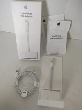 Apple Lightning to VGA Adapter +C end - Genuine OEM Authentic MD825ZM/A NEW OPEN